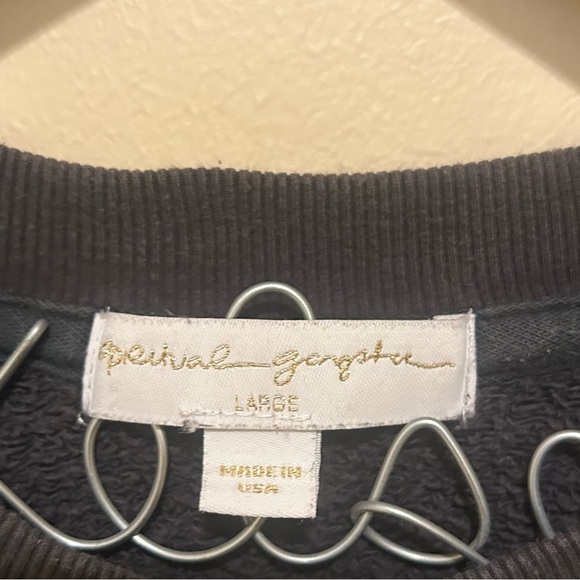 Spiritual Gangster Black 'Happy' Sweatshirt with Rainbow Stripes Size Large - Picture 4 of 4